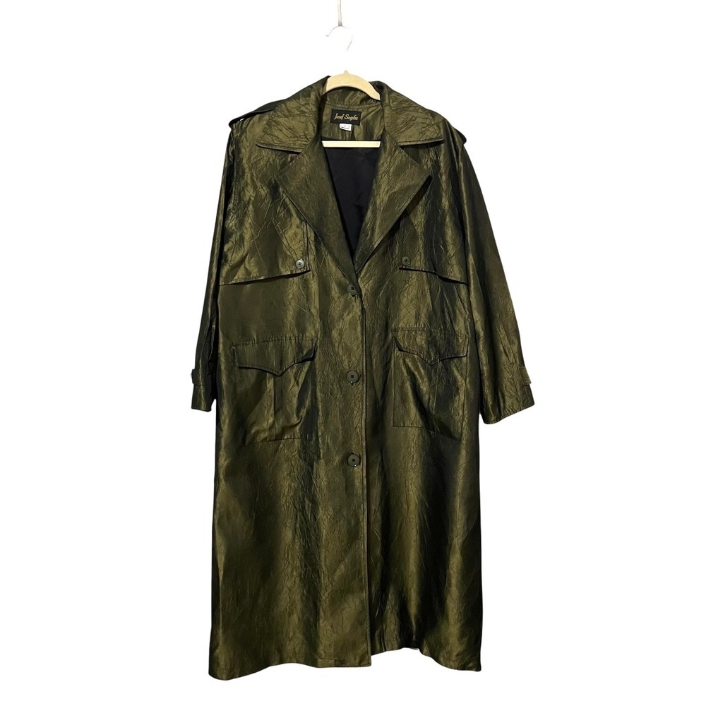 Vintage Josef Sagdic Jacket Size Large Trench Coat - Picture 2 of 12